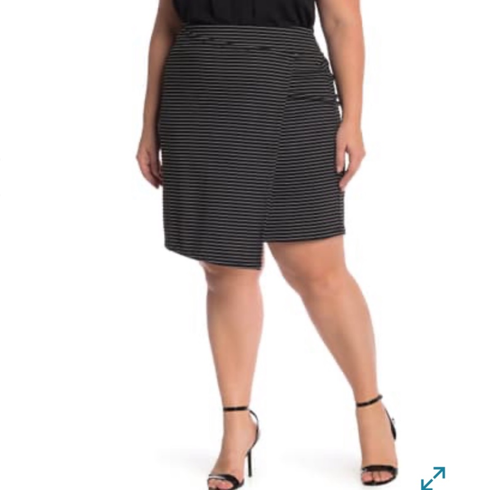 14th & Union faux Wrap Ponte Skirt Size 1X NWOT